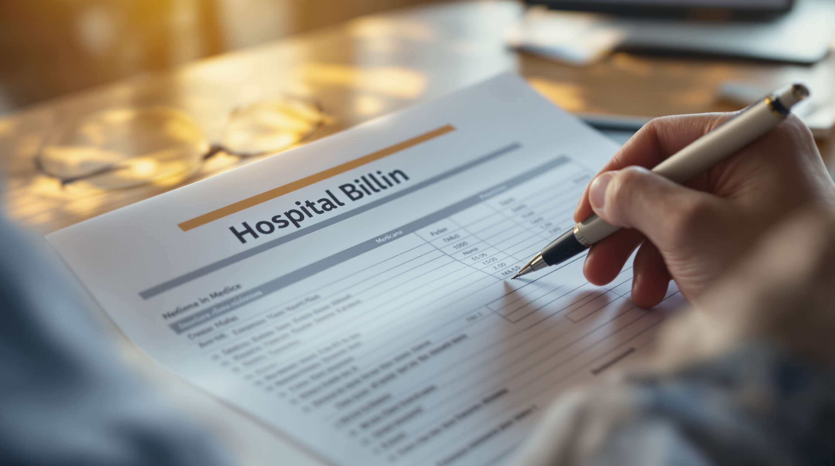 Reviewing an itemized medical bill to find billing errors before filing a dispute
