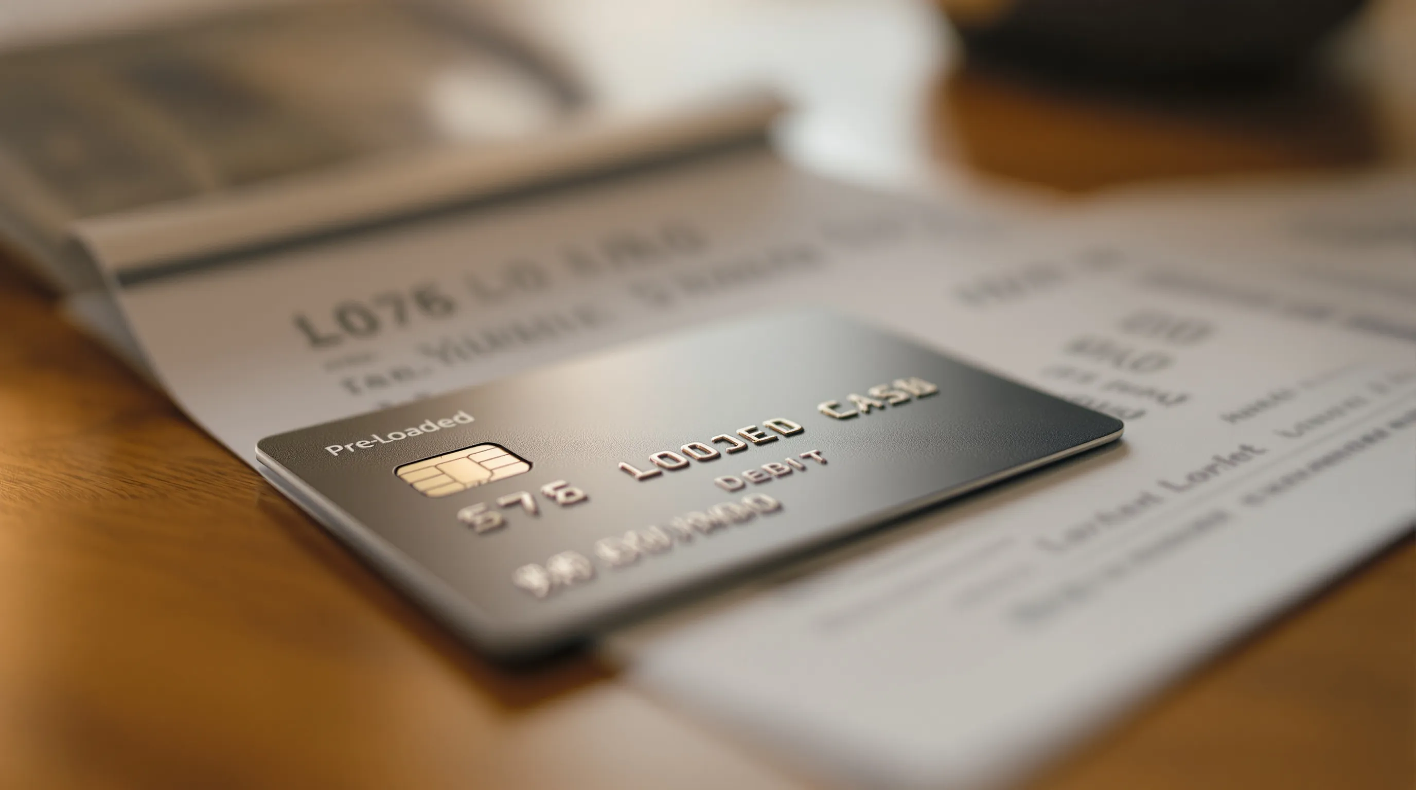 Medicare flex card resting on utility bills showing gas and electric statements
